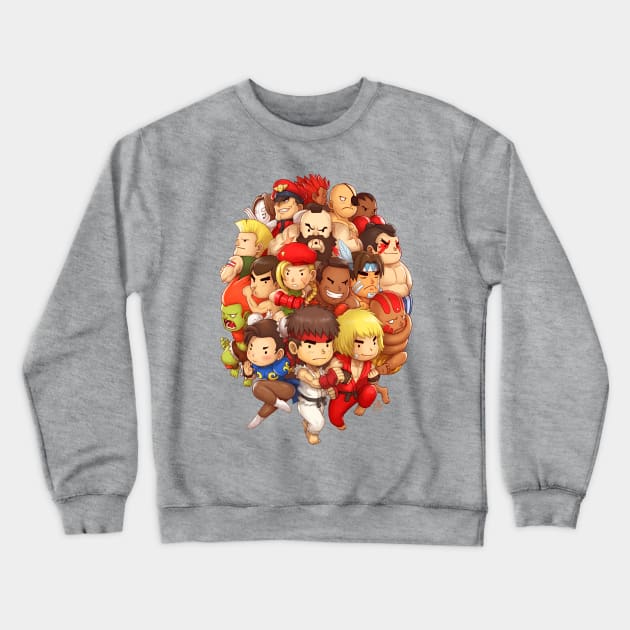 Super Street Fighter II Turbo Crewneck Sweatshirt by RySpirit